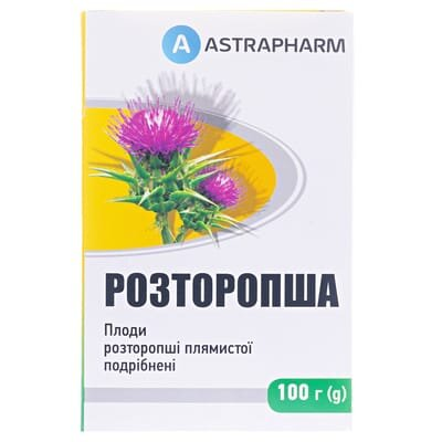 Розторопша плямиста плоди по 100 г у пач.