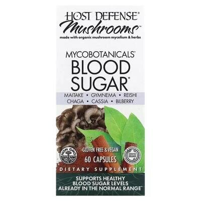 Грибний комплекс для нормалізації рівня цукру Fungi Perfecti MycoBotanicals Blood Sugar, 60 капсул