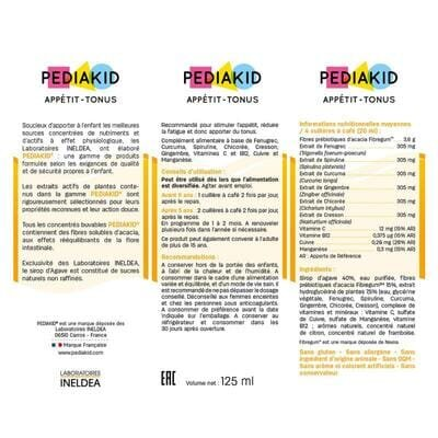 Педіакід PEDIAKID Appetit tonus сироп для відновлення апетиту і фізичного тонусу, 125 мл