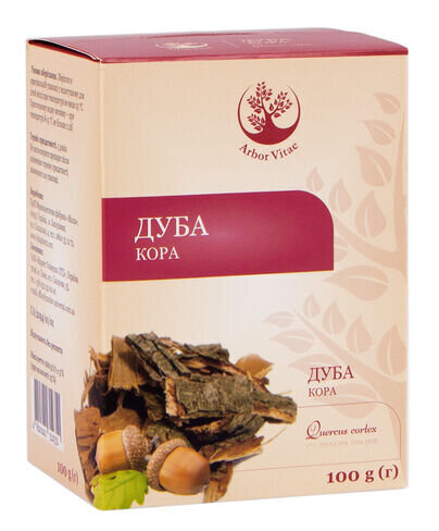 Дуба кора по 100 г у пач. з внут. пак.