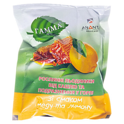 Гамма Комбо рослинний сироп від кашлю по 100 мл у флак. + льодяники мед-лимон. № 18
