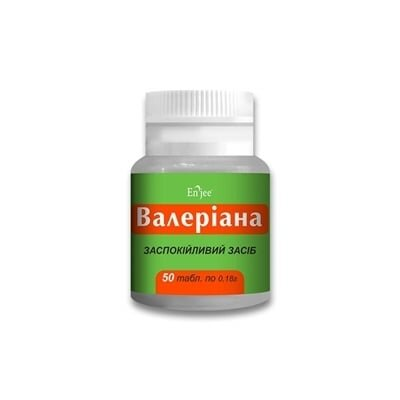 Валеріана таблетки по 0.18 г №50 у бан.