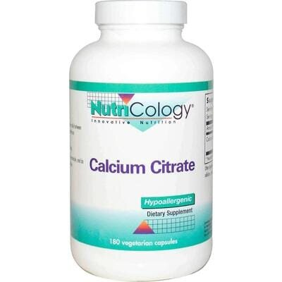 Кальцію цитрат Nutricology Calcium Citrate, 180 капсул