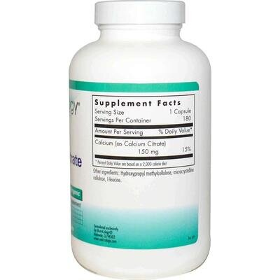Кальцію цитрат Nutricology Calcium Citrate, 180 капсул