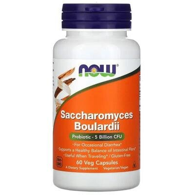 Сахароміцети буларді NOW Saccharomyces Boulardii вег. капсули №60