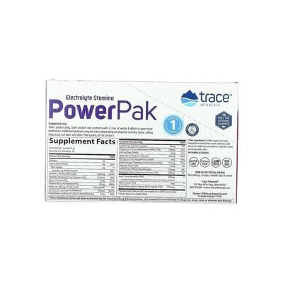 Електроліти Trace Minerals Electrolyte Stamina Power Pak зі смаком ягід, 30 пакетів