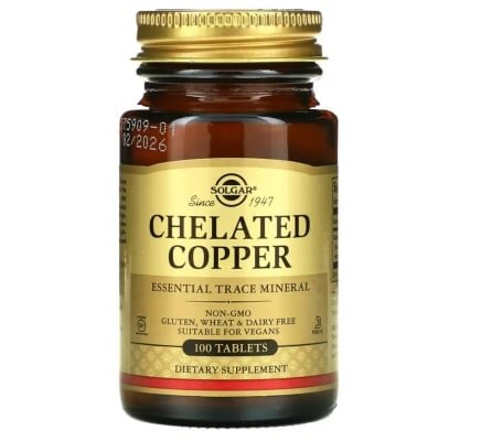 Міді хелат Solgar Chelated Copper таблетки №100