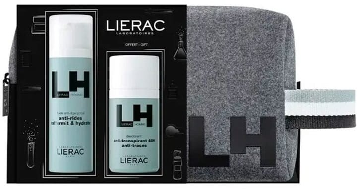 Набір Lierac Promo Homme Global Anti-Aging (Флюїд 50 мл + Дезодорант 50 мл + Косметичка)
