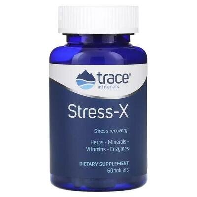 Відновлення та захист від стресу Trace Minerals Stress-X, 60 таблеток