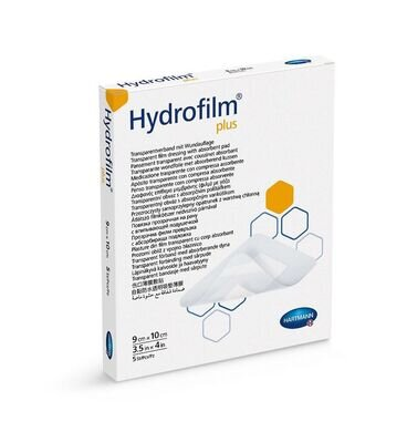 Пов'язка плівкова Hydrofilm Plus прозора з абсорбуючою подушечкою, 9 см х 10 см