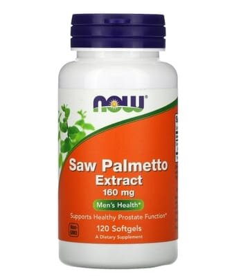 Со Пальметто екстракт NOW Saw Palmetto Extract 160 мг м'які капсули №120