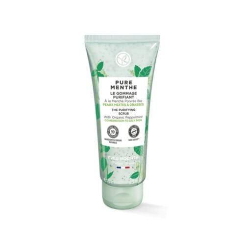 Скраб для обличчя Yves Rocher Pure Menthe з М’ятою для матовості, очищувальний, 75 мл