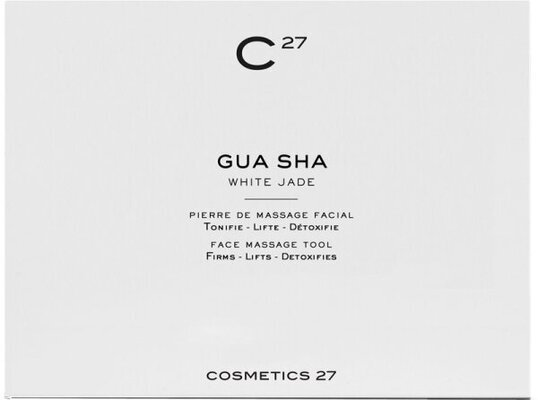Гуаша для масажу Cosmetics 27 Gua Sha з білого нефриту, 1 шт