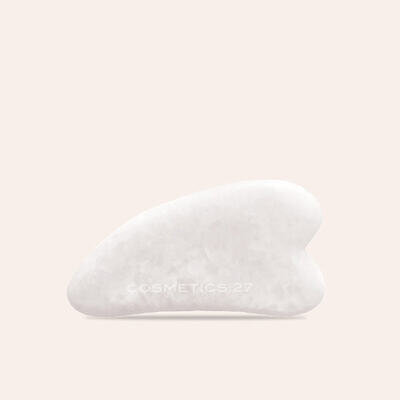 Гуаша для масажу Cosmetics 27 Gua Sha з білого нефриту, 1 шт