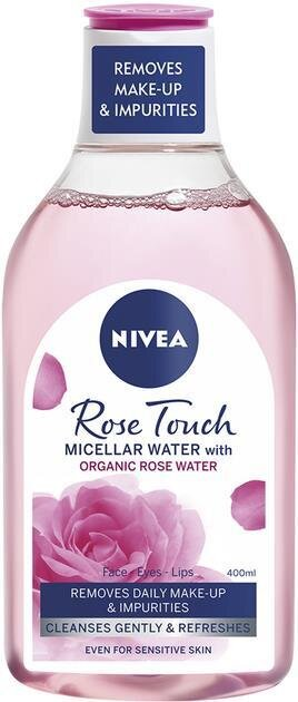 Міцелярна вода Nivea Rose Touch Organic Дотик троянди (94414), 400 мл