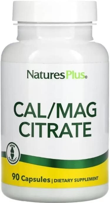 Кальций и магний цитрат Nature's Plus Cal/Mag Citrate, 90 капсул