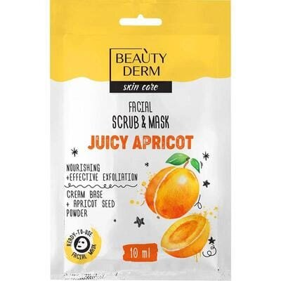 Маска-скраб для обличчя Beauty Derm Juicy Apricot, 10 мл