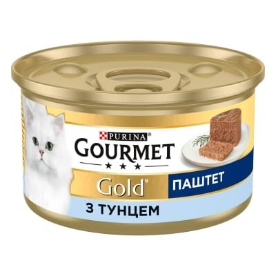 Корм вологий для кішок Purina Gourmet Gold Паштет з тунцем, 85 г