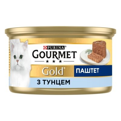 Корм вологий для кішок Purina Gourmet Gold Паштет з тунцем, 85 г