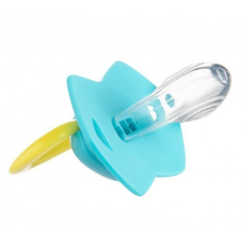 Пустушка силіконова Canpol Babies Neon Love симетрична 22/652_blu, 0-6 місяців, 2 шт