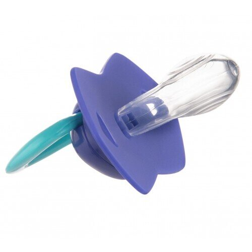 Пустушка силіконова Canpol Babies Neon Love симетрична 22/652_blu, 0-6 місяців, 2 шт