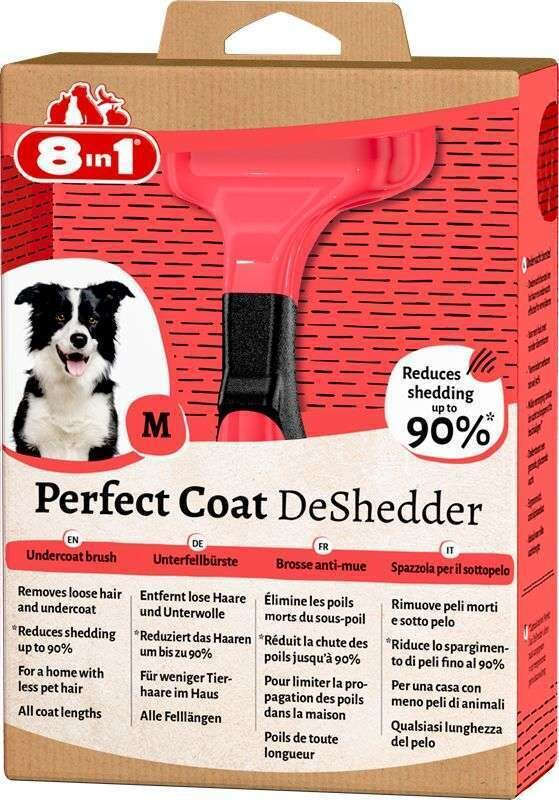 Дешеддер для собак 8in1 Perfect Coat, розмір M, 6,5 см