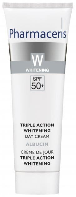 Крем для обличчя Pharmaceris W Albucin SPF50+ денний відбілюючий потрійної дії, 30 мл