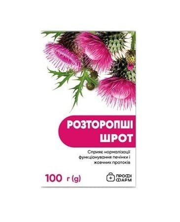 Розторопші плоди Профі Фарм шрот по 100 г в пач.