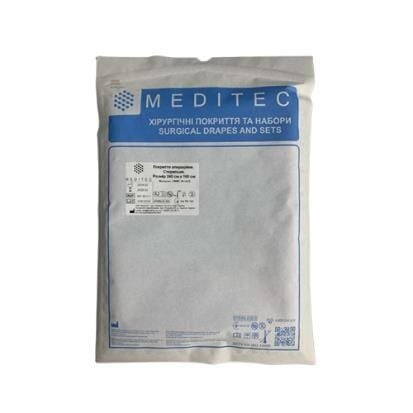 Покриття операційне Meditec стерильне 160 см х 240 см, СММС 35 г/м2, 1 штука