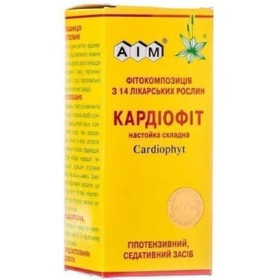 Кардіофіт настойка склад. по 100 мл у флак.