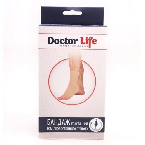 Бандаж на гомілковостопний суглоб Doctor Life AN-08 еластичний, колір бежевий, розмір ХХL