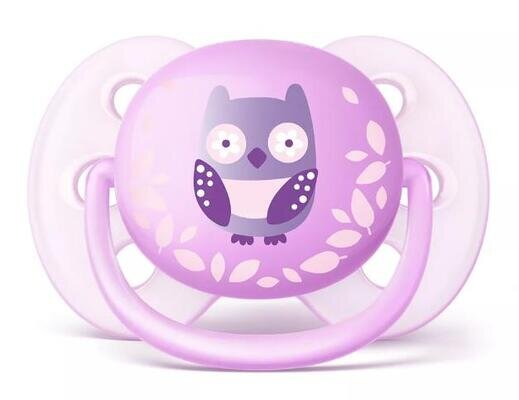 Пустушка силіконова Philips Avent Ultra Soft SCF227/20, 0-6 місяців, для дівчаток, 2 шт