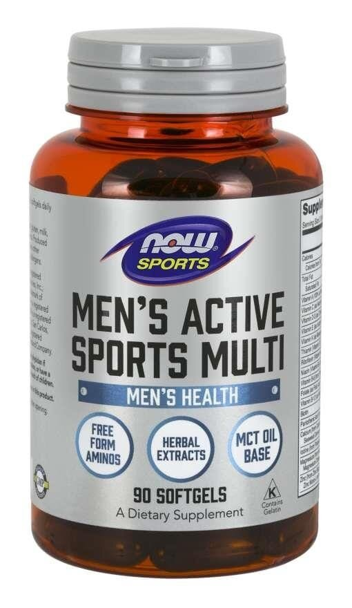 Мультивітаміни для чоловіків NOW Sports Men's Active Sports Multi м'які капсули №90