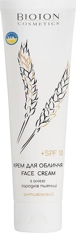 Крем для обличчя Bioton Cosmetics з олією зародків пшениці, 100 мл