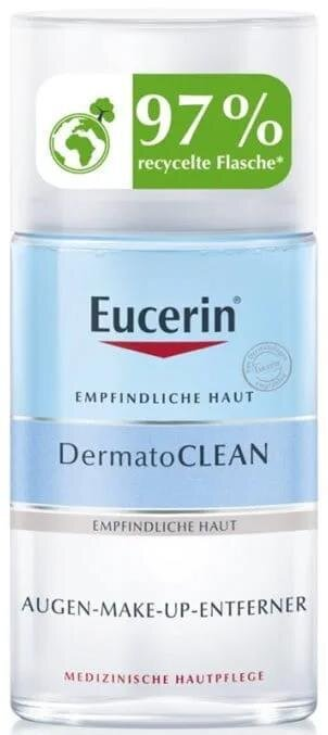 Засіб Eucerin DermatoClean для зняття водостійкого макіяжу з очей для чутливої шкіри (83579), 125 мл