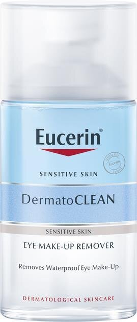 Засіб Eucerin DermatoClean для зняття водостійкого макіяжу з очей для чутливої шкіри (83579), 125 мл