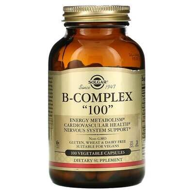 Вітаміни групи В Solgar B-Complex “100” вег. капсули №100
