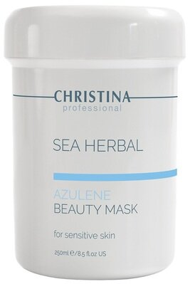 Маска краси для обличчя Christina Sea Herbal Azulene на основі морських трав для чутливої шкіри, 250 мл