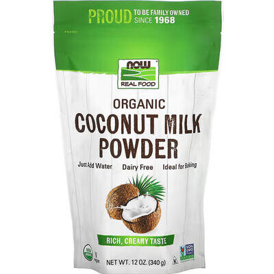 Кокосове молоко NOW Real Food Coconut Milk порошок, 340 г
