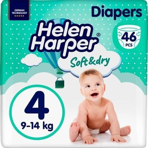 Підгузки Helen Harper Soft&Dry розмір 4 Maxi 9-14 кг, 46 шт