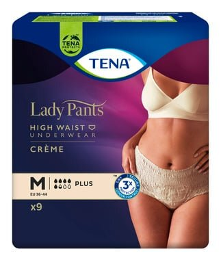 Труси урологічні Tena Lady Pants Plus Creme, розмір М, 9 штук