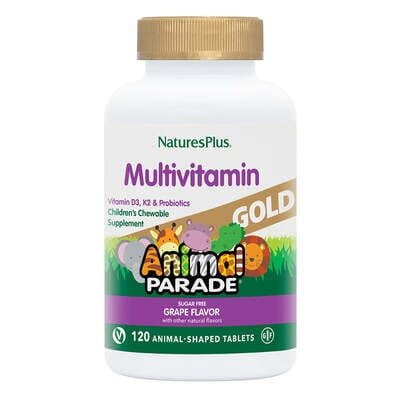 Вітамінний комплекс для дітей Nature's Plus Animal Parade Gold, виноград, 120 таблеток