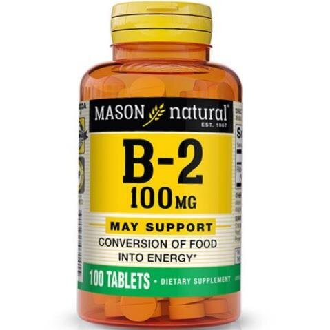 Вітамін В2 Mason Natural Vitamin B2 100, 100 таблеток