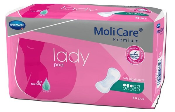 Прокладки урологічні MoliCare Premium Lady pad 3 краплі, 14 штук