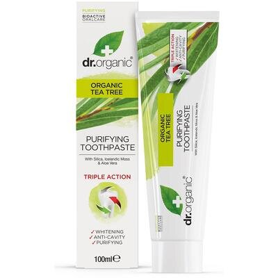 Зубна паста Dr. Organic з екстрактом чайного дерева, 100 мл