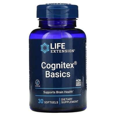Підтримка пам'яті та когнітивної функції Life Extension Cognitex Basics, 30 гелевих таблеток
