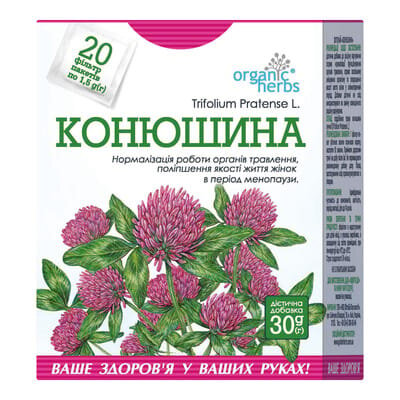Фіточай Golden Pharm Клевер трава по 1,5 г №20 в філ.-пак.