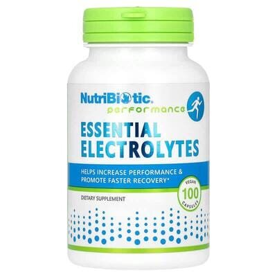 Електроліти NutriBiotic Essential Electrolytes, 100 веганських капсул