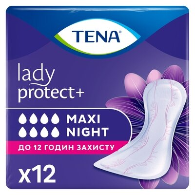 Прокладки урологічні Tena Lady Maxi Night, 12 штук