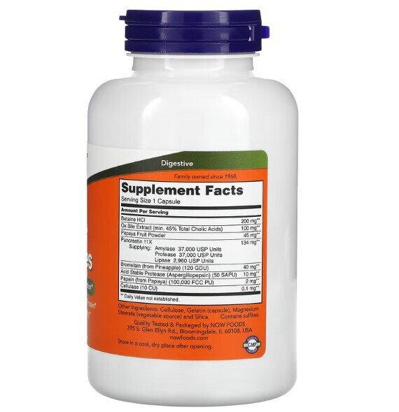 Супер Ензими NOW Super Enzymes капсули №180